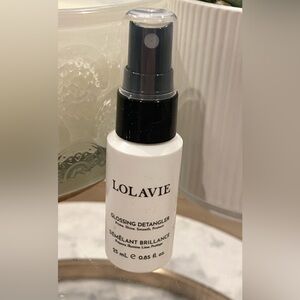 Lolavie Glossing Detangler travel sized spray bottle New